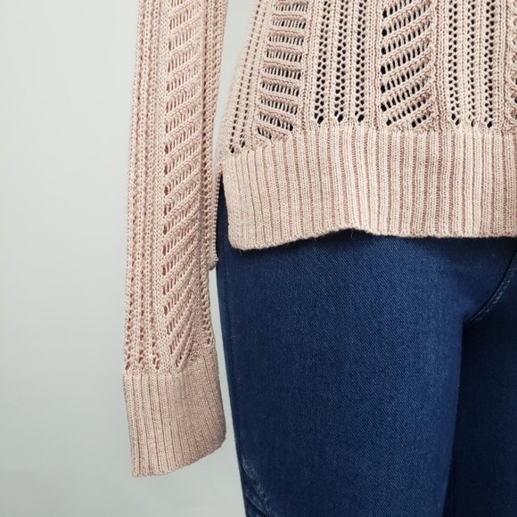 AEO Blush Pink Knit Sweater Size S - Picture 4 of 12